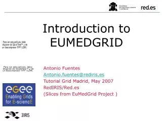 Introduction to EUMEDGRID