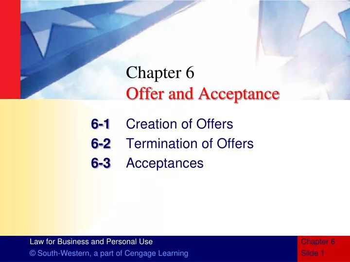 chapter 6 offer and acceptance