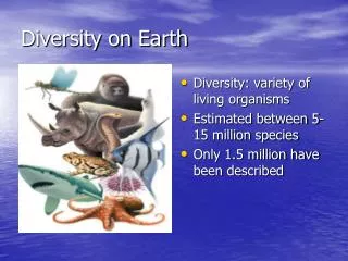 Diversity on Earth