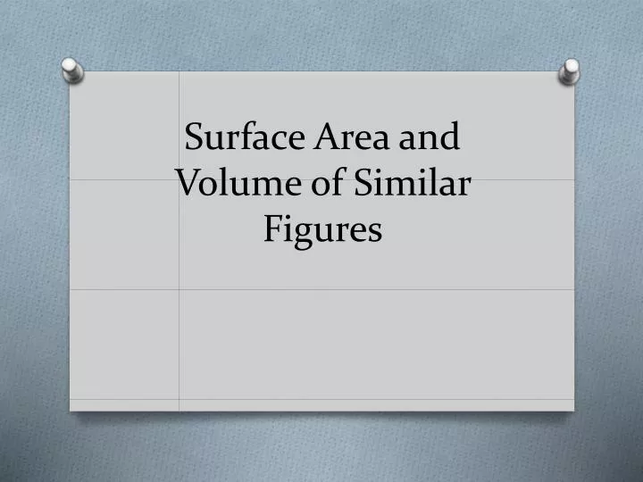 surface area and volume of similar figures