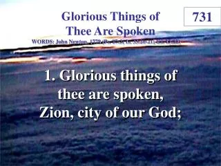 Glorious Things of Thee Are Spoken (1)