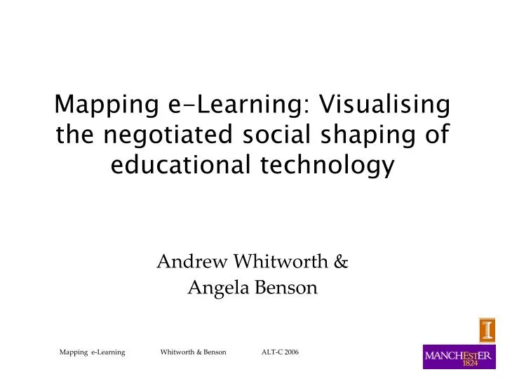 mapping e learning visualising the negotiated social shaping of educational technology