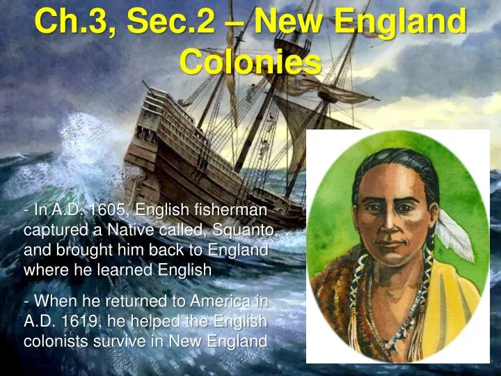 ch 3 sec 2 new england colonies