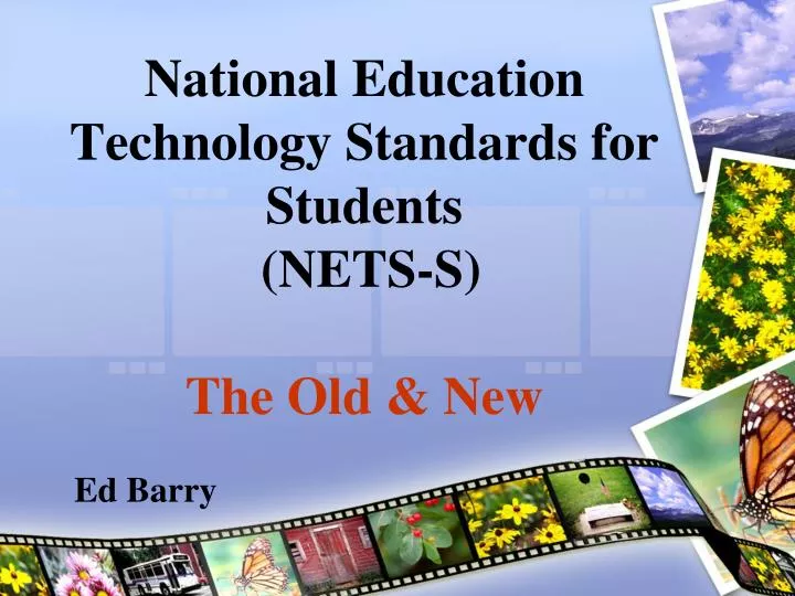 national education technology standards for students nets s the old new