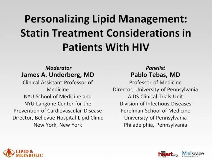 personalizing lipid management statin treatment considerations in patients with hiv