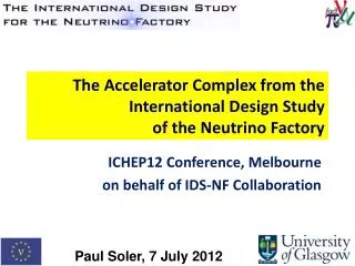 The Accelerator Complex from the International Design Study of the Neutrino Factory