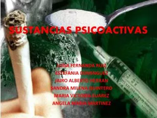 sustancias psicoactivas