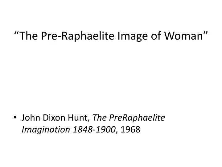 the pre raphaelite image of woman