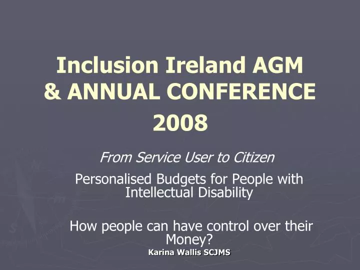 inclusion ireland agm annual conference 2008