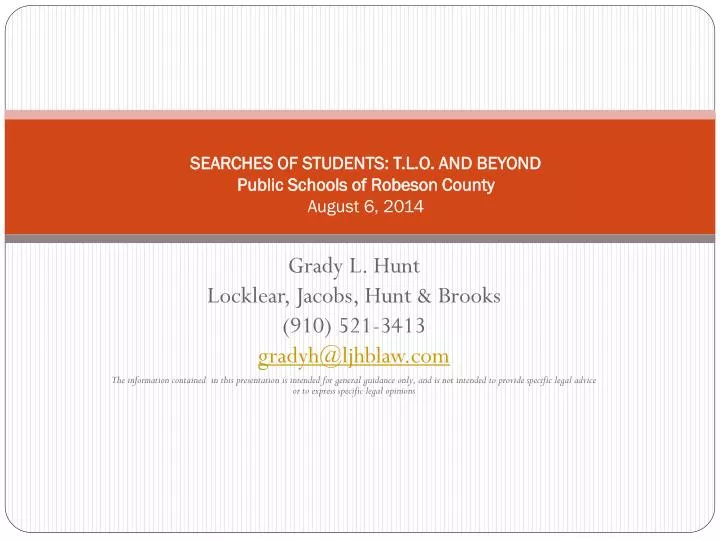 searches of students t l o and beyond public schools of robeson county august 6 2014