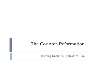 The Counter-Reformation