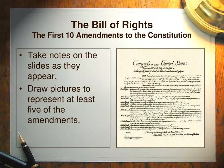 the bill of rights the first 10 amendments to the constitution