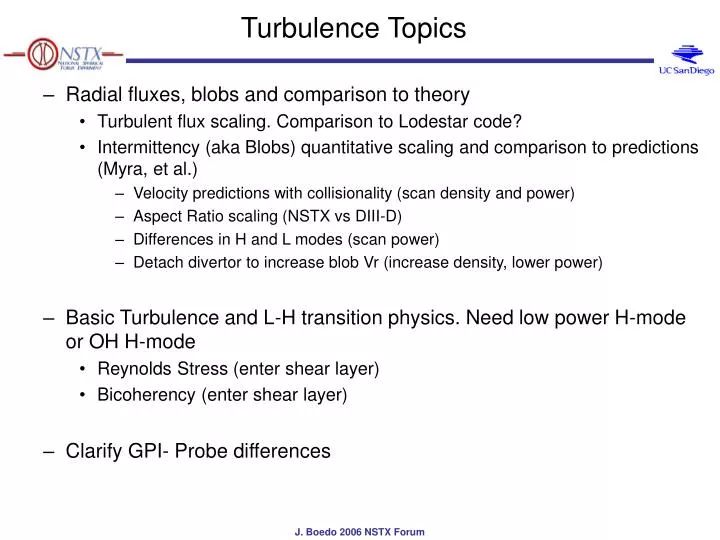turbulence topics