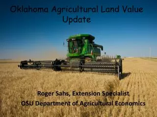 Oklahoma Agricultural Land Value Update