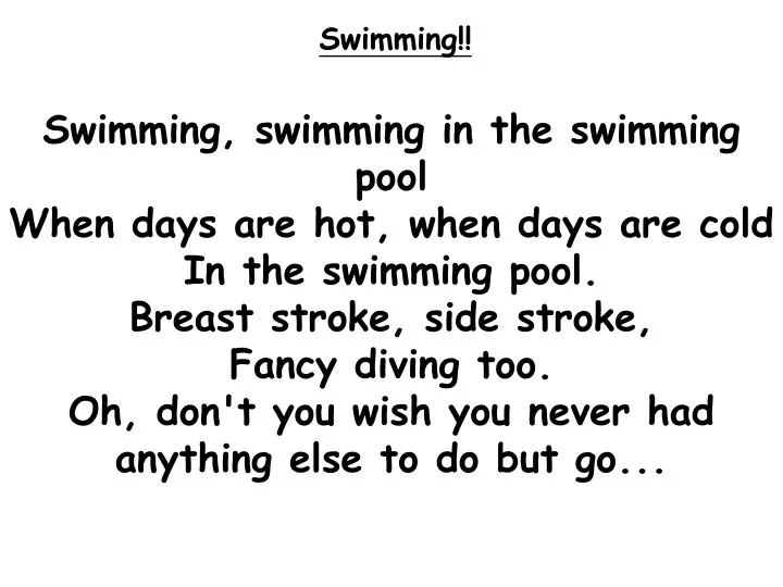 Swimming!!
