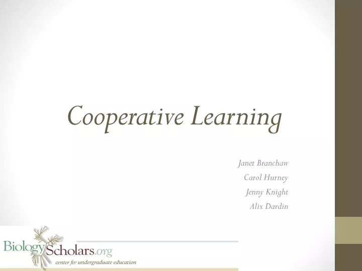 cooperative learning