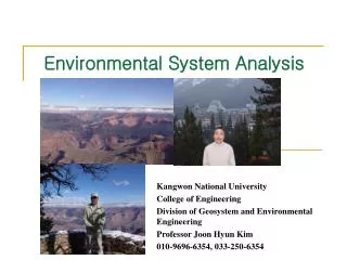 Environmental System Analysis