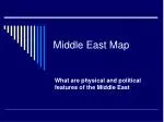 Middle East Map - slide 1
