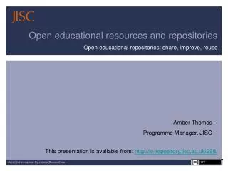 Open educational resources and repositories