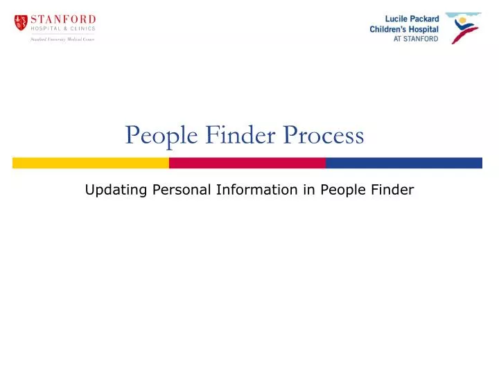 people finder process