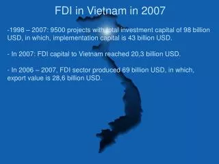 FDI in Vietnam in 2007