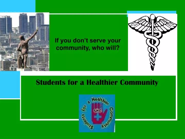 students for a healthier community