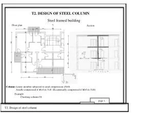 T2. DESIGN OF STEEL COLUMN