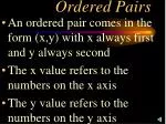 Ordered Pairs - slide 1