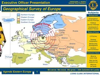 Geographical Survey of Europe