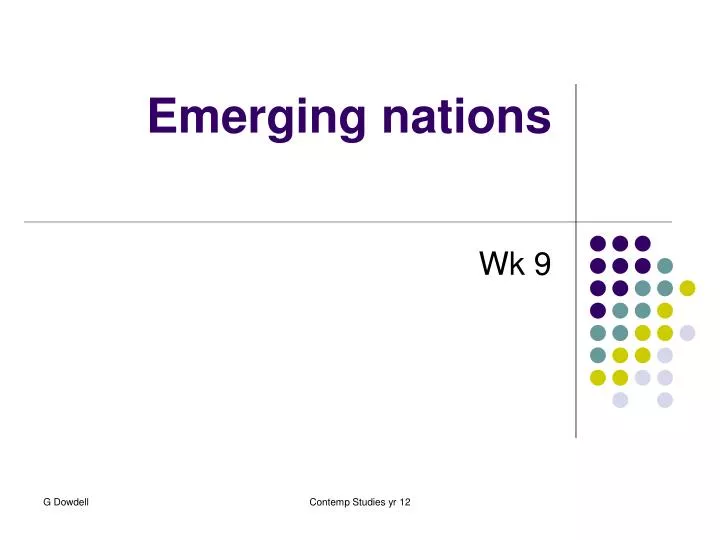 emerging nations
