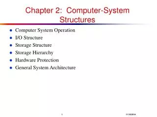 Chapter 2: Computer-System Structures