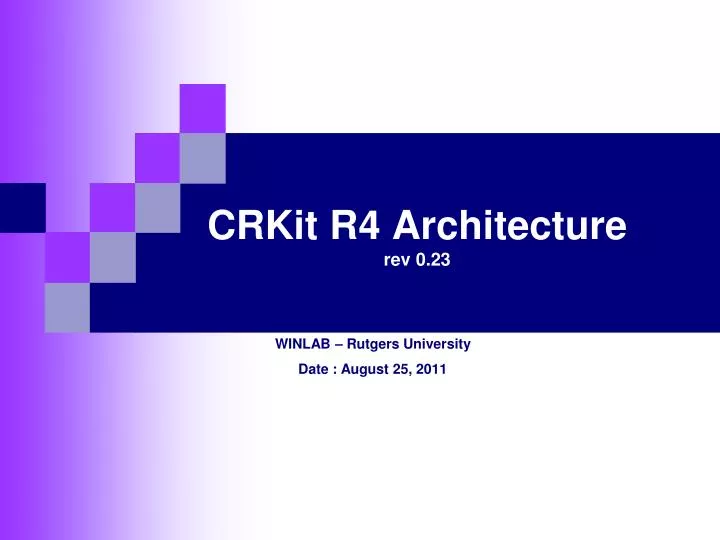 crkit r4 architecture rev 0 23