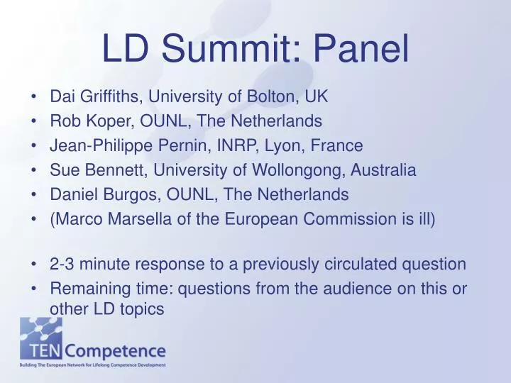 ld summit panel