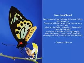 Save the afflicted