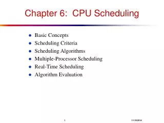 chapter 6 cpu scheduling
