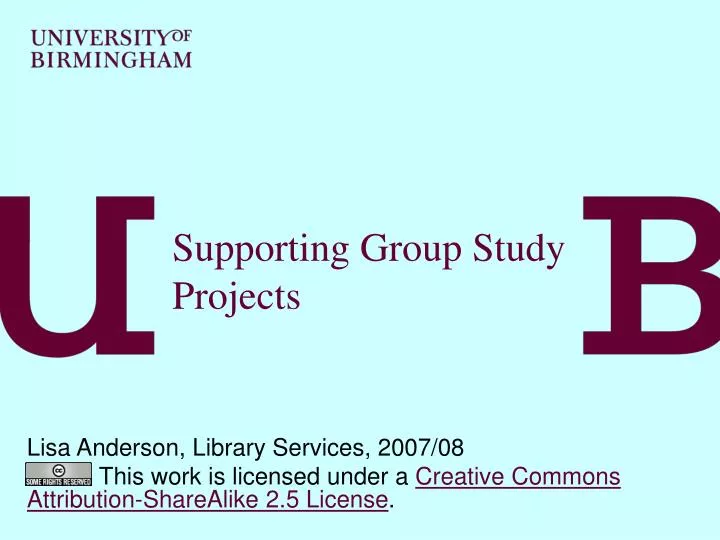 supporting group study projects