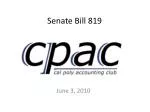 Senate Bill 819