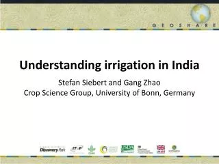 Understanding irrigation in India