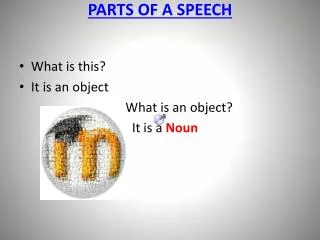 PARTS OF A SPEECH