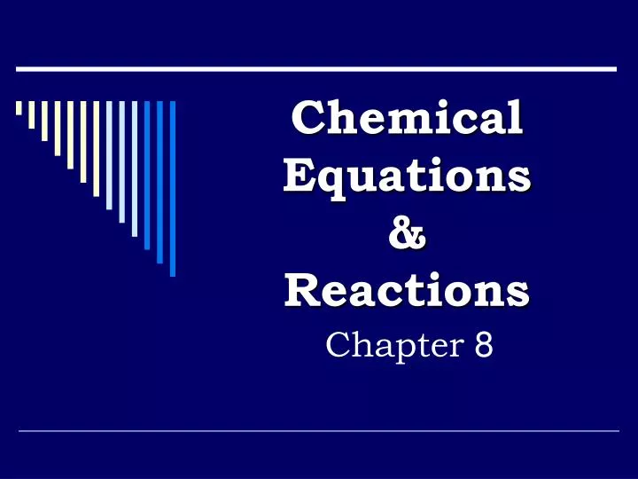 chemical equations reactions