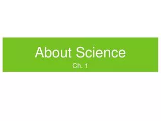 About Science