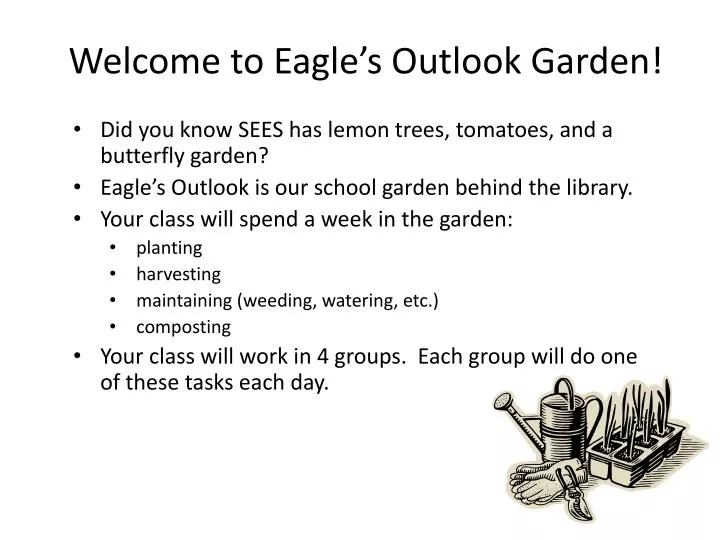 welcome to eagle s outlook garden
