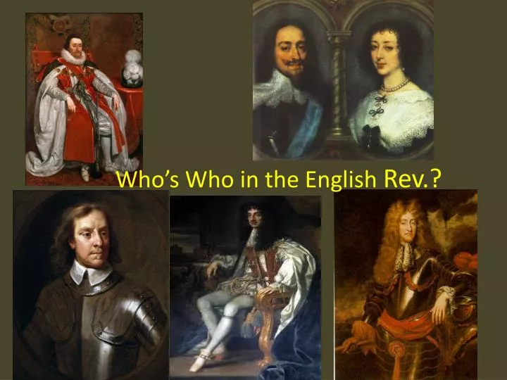 who s who in the english rev