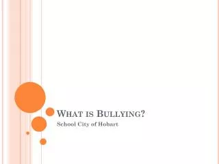 what is bullying