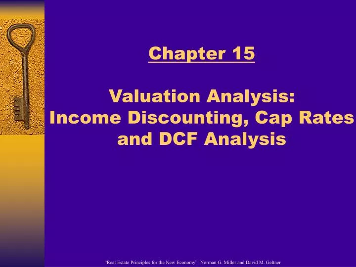 chapter 15 valuation analysis income discounting cap rates and dcf analysis