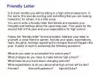 Friendly Letter - slide 1