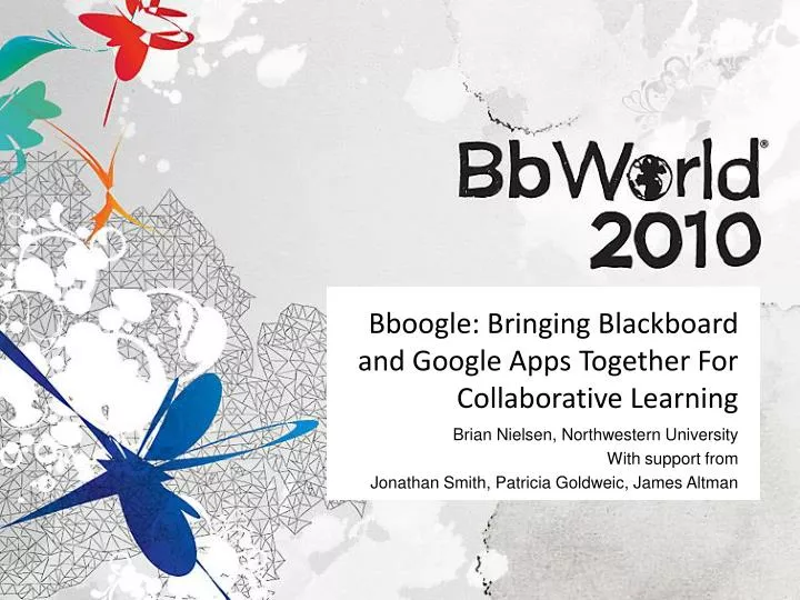 bboogle bringing blackboard and google apps together for collaborative learning