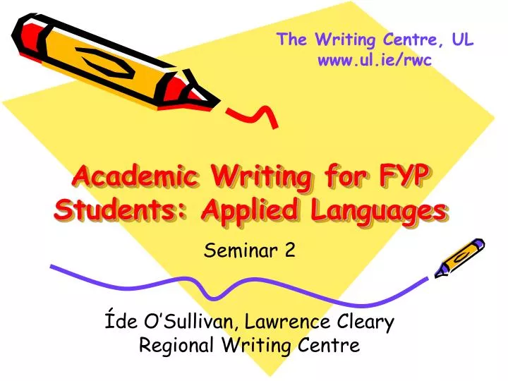 academic writing for fyp students applied languages