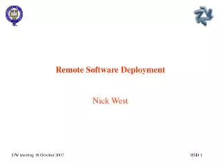 Remote Software Deployment
