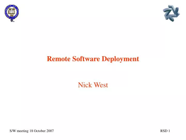 remote software deployment